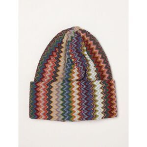 Missoni Men Multicolour Zig-Zag Pattern Wool Blend Beanie Hat Missoni